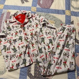 The Grinch Kids Pajama Set - Red and White - Sz 7/8